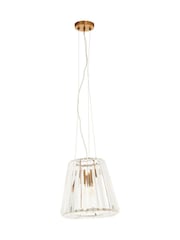 Interiors by Premier Gold Kensington Townhouse 3 Bulb Pendant Light - Image 4 of 6