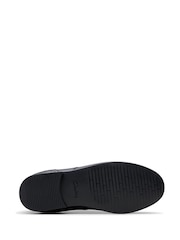 Clarks Black Wide Fit (G) Leather Older Girls Finja Brogues - Image 3 of 8