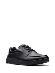Clarks Black Standard Fit (F) Leather Keelan Flare Shoes - Image 3 of 7