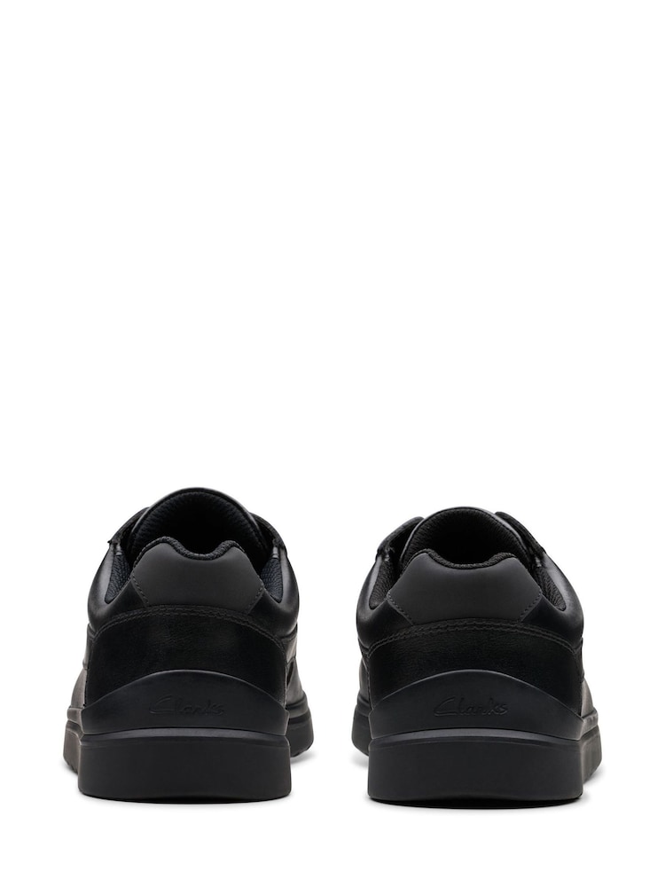 Clarks Black Standard Fit (F) Leather Keelan Flare Shoes - Image 5 of 7