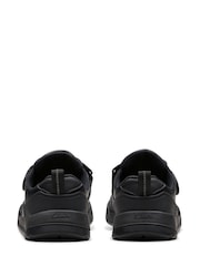 Clarks Black Wide Fit (G) Leather Laser Track Shoes - Image 5 of 8