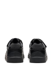 Clarks Black Wide Fit (G) Leather Keelan Flare Shoes - Image 6 of 7