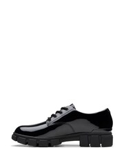Clarks Black Wide Fit (G) Patent Evyn Lace Shoes - Image 2 of 7