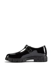 Clarks Black Wide Fit (G) Patent Evyn Bar Shoes - Image 2 of 7