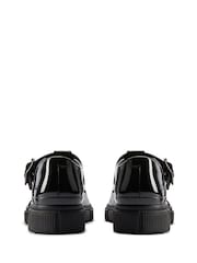 Clarks Black Wide Fit (G) Patent Evyn Bar Shoes - Image 5 of 7