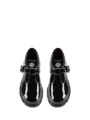 Clarks Black Wide Fit (G) Patent Evyn Bar Shoes - Image 6 of 7