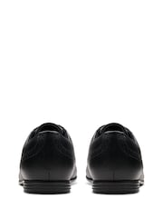 Clarks Black Standard Fit (F) Leather Older Girls Finja Brogues - Image 6 of 8