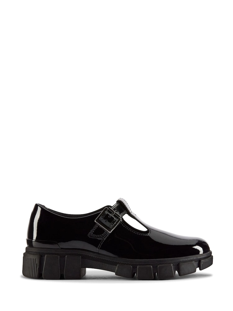 Clarks Black Standard Fit (F) Patent Evyn Bar School Shoes - Image 1 of 7 Clarks Black Standard Fit (F) Patent Evyn Bar School Shoes - Image 1 of 7