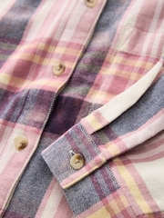 Pink 100% Cotton Check Cropped Shirt (3-16yrs) - Image 10 of 10