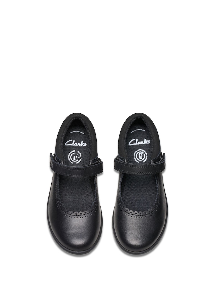 Schwarz - Clarks – Etch Pure – Schuhe für die Schule für jüngere Mädchen - Image 7 of 8