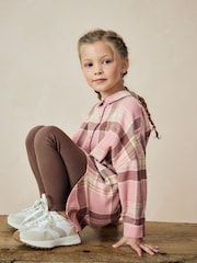 Pink Check 100% Cotton Shirt & Leggings Set (3-16yrs) - Image 2 of 7