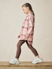 Pink Check 100% Cotton Shirt & Leggings Set (3-16yrs) - Image 3 of 7