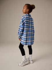 Blue Check 100% Cotton Shirt & Leggings Set (3-16yrs) - Image 2 of 6