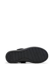 Clarks Black Wide Fit (G) Leather Etch Pure Shoes - Image 7 of 7