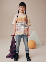 Purple 100% Cotton Check Shirt And T-Shirt Set (3-16yrs) - Image 2 of 10
