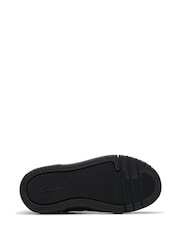 Clarks Black Wide Fit (G) Leather Oslo Flare Shoes - Image 2 of 7