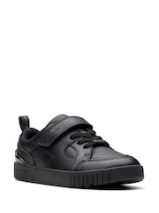 Clarks Black Wide Fit (G) Leather Oslo Flare Shoes - Image 7 of 7