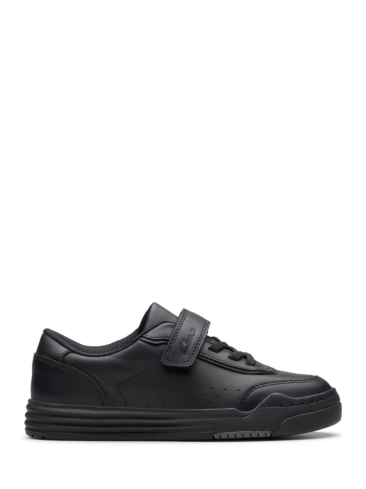 Clarks Black Standard Fit (F) Leather Urban Bright Shoes - Image 1 of 7