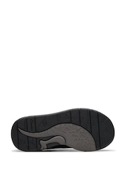 Clarks Black Wide Fit (G) Leather Steggy Pace Shoes - Image 5 of 6