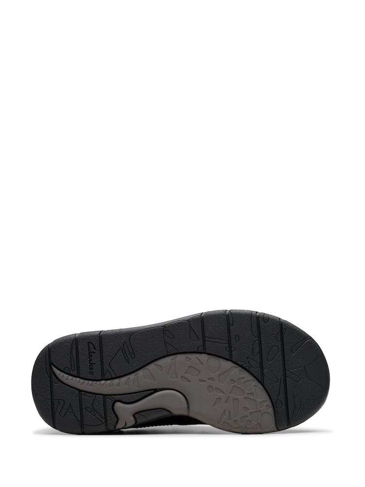 Clarks Black Wide Fit (G) Leather Steggy Pace Shoes - Image 5 of 6