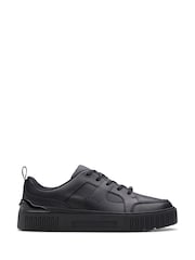 Clarks Black Standard Fit (F) Leather Oslo Flare Shoes - Image 1 of 7