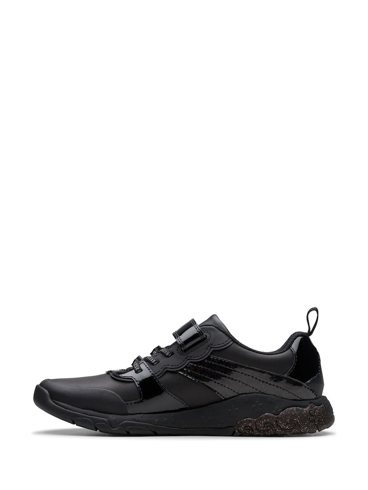 Clarks Black Standard Fit (F) Tidal Flare Shoes - Image 2 of 7