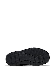 Clarks Black Standard Fit (F) Leather Lorcam Loop Shoes - Image 5 of 6
