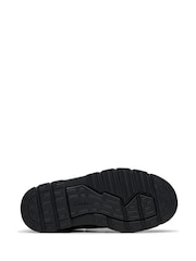 Clarks Black Wide Fit (G) Leather Lorcam Loop Shoes - Image 6 of 6