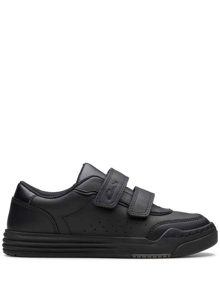 Clarks Black Standard Fit (F) Leather Urban Solo Shoes - Image 1 of 7