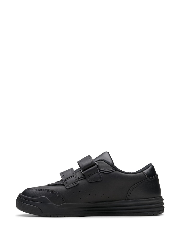 Clarks Black Standard Fit (F) Leather Urban Solo Shoes - Image 2 of 7