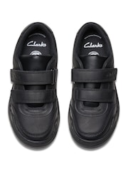 Clarks Black Standard Fit (F) Leather Urban Solo Shoes - Image 5 of 7