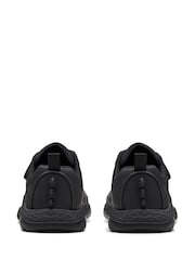 Clarks Black Standard Fit (F) Leather Steggy Pace Shoes - Image 5 of 7