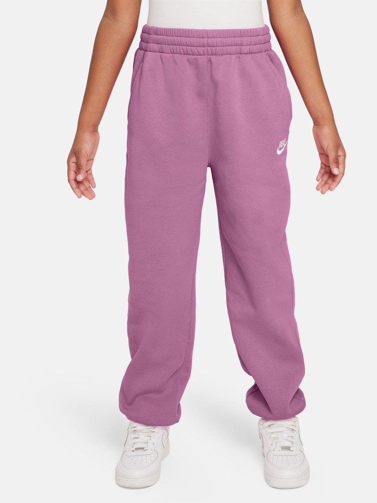 Nike Flamingo Pink Club Fleece Oversized Joggers - Image 1 of 3