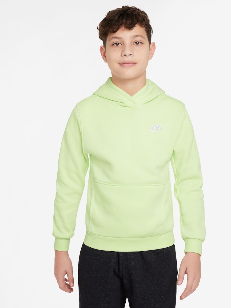 Nike Lime Ice Green Club Fleece Overhead Hoodie - Image 1 of 6