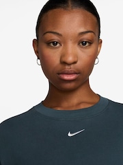 Nike Armory Navy Oversized Mini Swoosh Sportswear 100% Cotton T-Shirt - Image 3 of 3