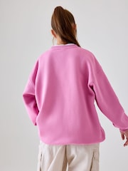 Ružová Flamingo - Flísová mikina Nike Oversized Club - Obrázok 2 z 4