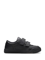 Clarks Black Wide Fit (G) Leather Urban Solo Shoes - Image 1 of 7