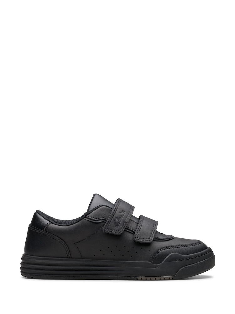 Clarks Black Wide Fit (G) Leather Urban Solo Shoes - Image 1 of 7