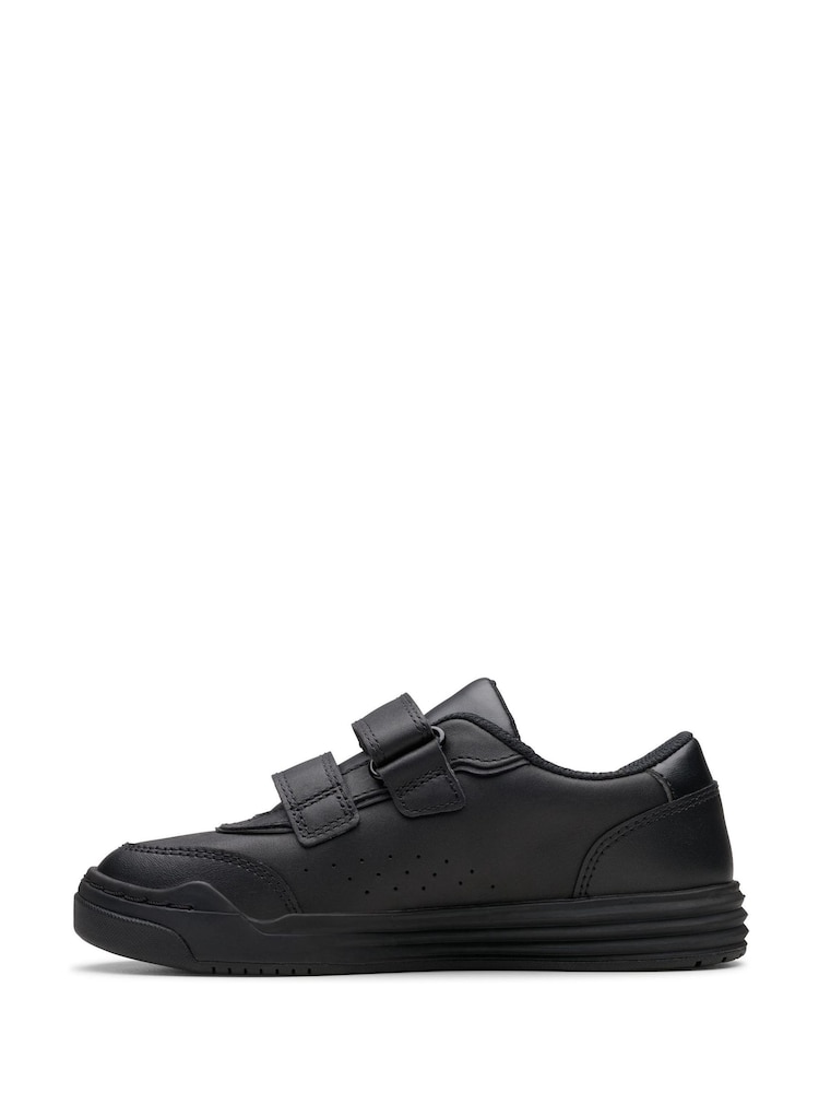 Clarks Black Wide Fit (G) Leather Urban Solo Shoes - Image 2 of 7