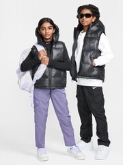 Nike Black Synthetic Fill EasyOn Therma-FIT  Loose Hooded Gilet - Image 1 of 9