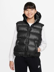 Nike Black Synthetic Fill EasyOn Therma-FIT  Loose Hooded Gilet - Image 2 of 9