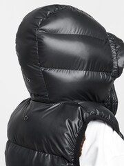 Nike Black Synthetic Fill EasyOn Therma-FIT  Loose Hooded Gilet - Image 7 of 9