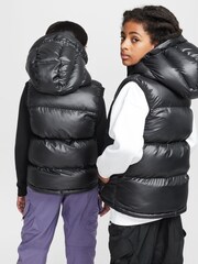 Nike Black Synthetic Fill EasyOn Therma-FIT  Loose Hooded Gilet - Image 9 of 9