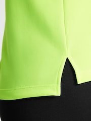Nike Yellow Volt Dri-FIT Long Sleeve Half Zip Top - Image 5 of 6