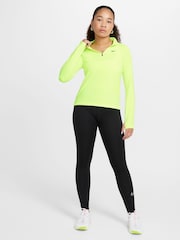 Nike Yellow Volt Dri-FIT Long Sleeve Half Zip Top - Image 6 of 6