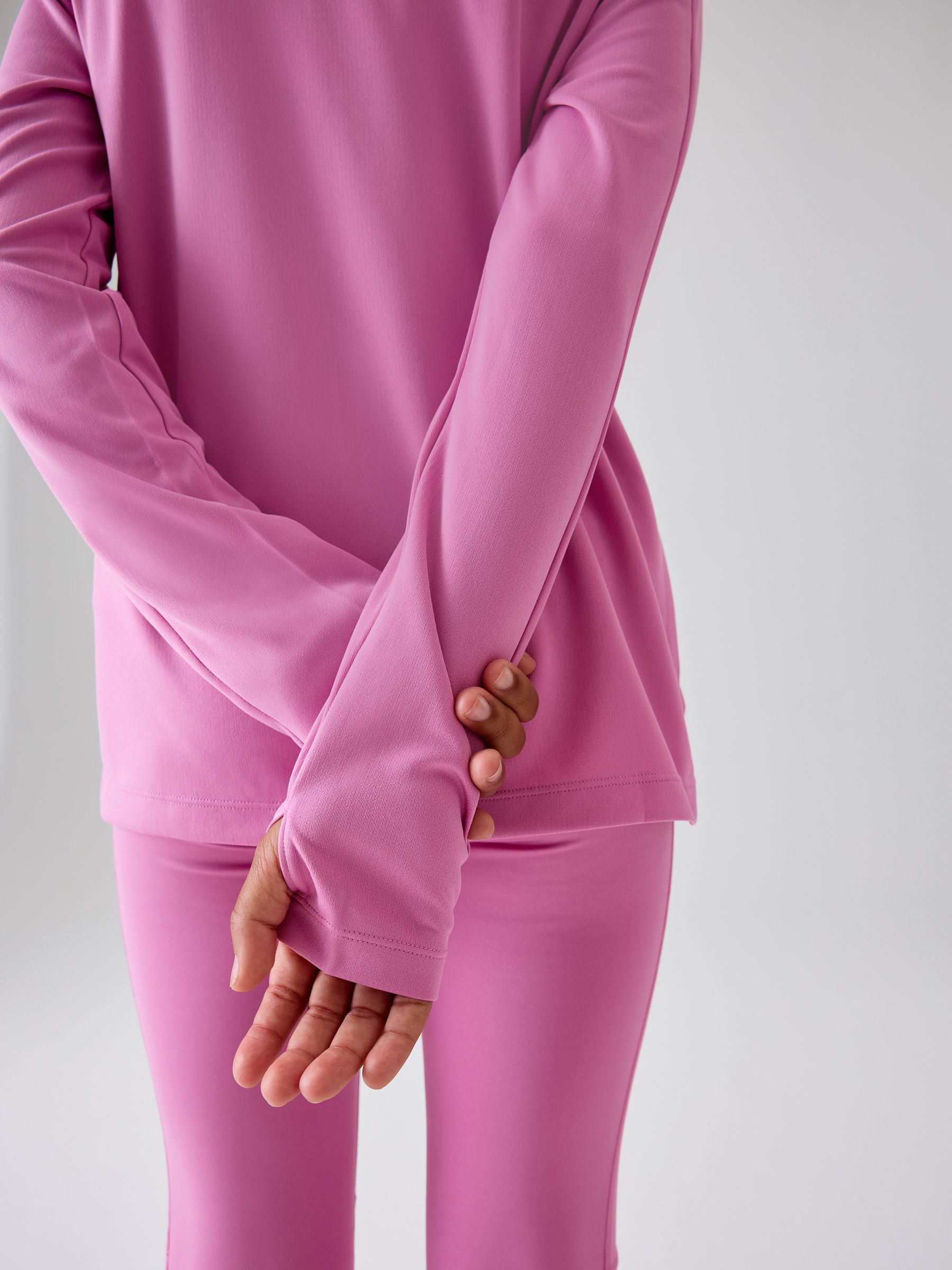 Buy Nike Flamingo Pink Dri-FIT Long Sleeve Half Zip Top from Next