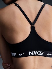 Schwarz - Nike Indy Wattierter Sport-BH mit leichtem Halt - Bild 2 von 13
