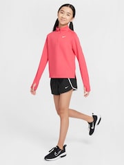 Svetlá ružová - Nike Dri-FIT Long Sleeve Half Zip Top - Obrázok 3 z 7