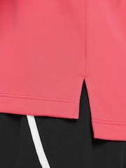 Svetlá ružová - Nike Dri-FIT Long Sleeve Half Zip Top - Obrázok 6 z 7
