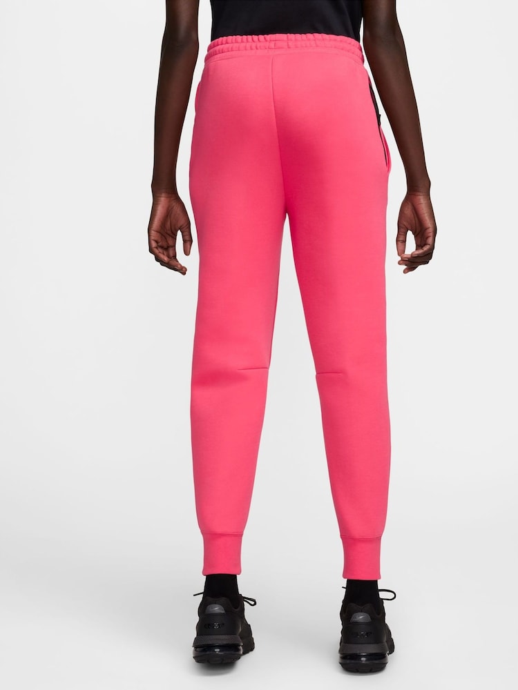 Розовый - Флисовые спортивные брюки с классической талией Nike Tech - Image 2 of 9